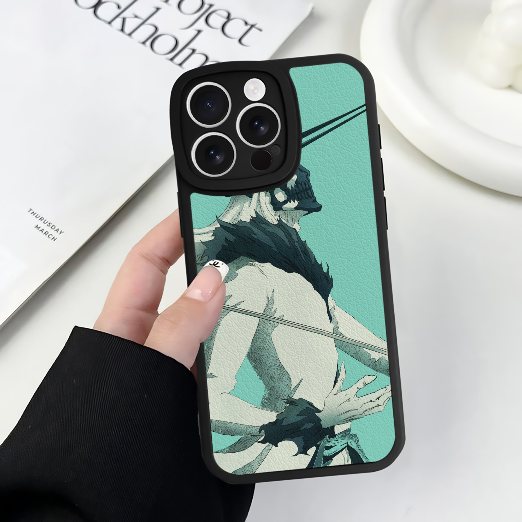 （画像用） ブリーチ BLEACH 【iPhone 16シリーズ対応】シリコンスマホケース（レザー調） 材質：シリコン